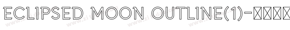 Eclipsed Moon Outline(1)字体转换